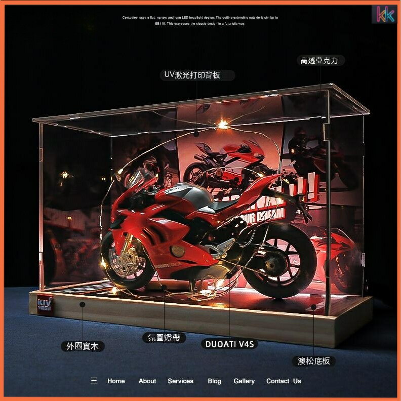 杜卡迪V4S 杜卡迪模型 雅馬哈模型 機車模型 重機模型 摩託車模型 模擬合金機車 摩托模型 生日禮物