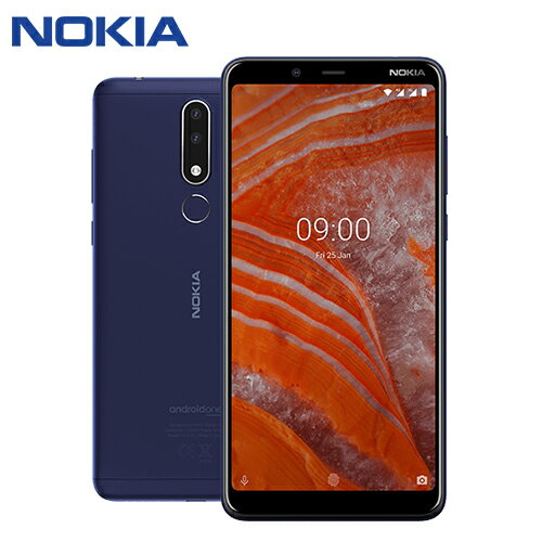 NOKIA 3.1 PLUS 6吋八核雙鏡頭智慧型手機(3G/32)-藍色【愛買】