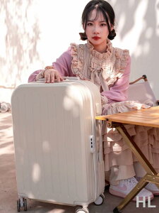 HL 行李箱女耐用學生多功能子母拉桿箱小型登機箱萬向輪可坐旅行箱