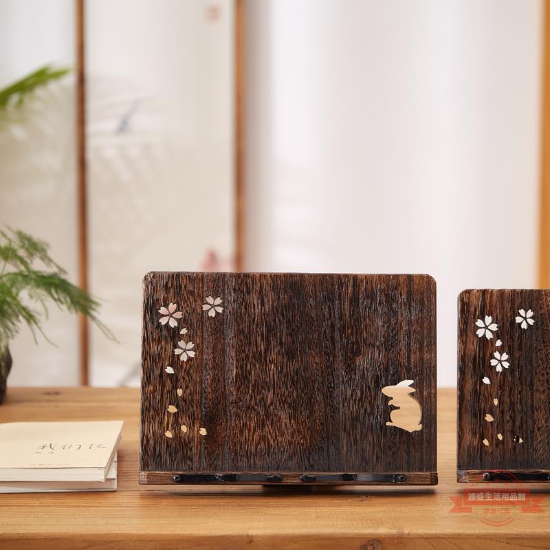 實木閱讀架看書架學生書本支架書托架讀書架木質桌面撐書閱讀架 7