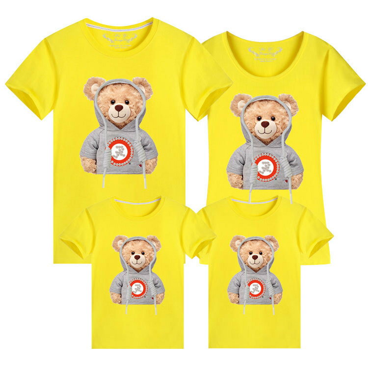 親子裝 純棉T恤 帽T小熊 短袖T恤 短T 全家福 團體服 童裝一家三口 一家四口 全家裝 母女裝 班服 櫻桃嚴選 6 親子裝 純棉T恤 帽T小熊 短袖T恤 短T 全家福 團體服 童裝一家三口 一家四口 全家裝 母女裝 班服 櫻桃嚴選 6
