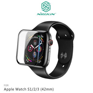 【愛瘋潮】99免運 NILLKIN Apple Watch S1 / 2 / 3 (42mm) 3D AW+ 滿版玻璃貼 鋼化玻璃【APP下單最高22%點數回饋】