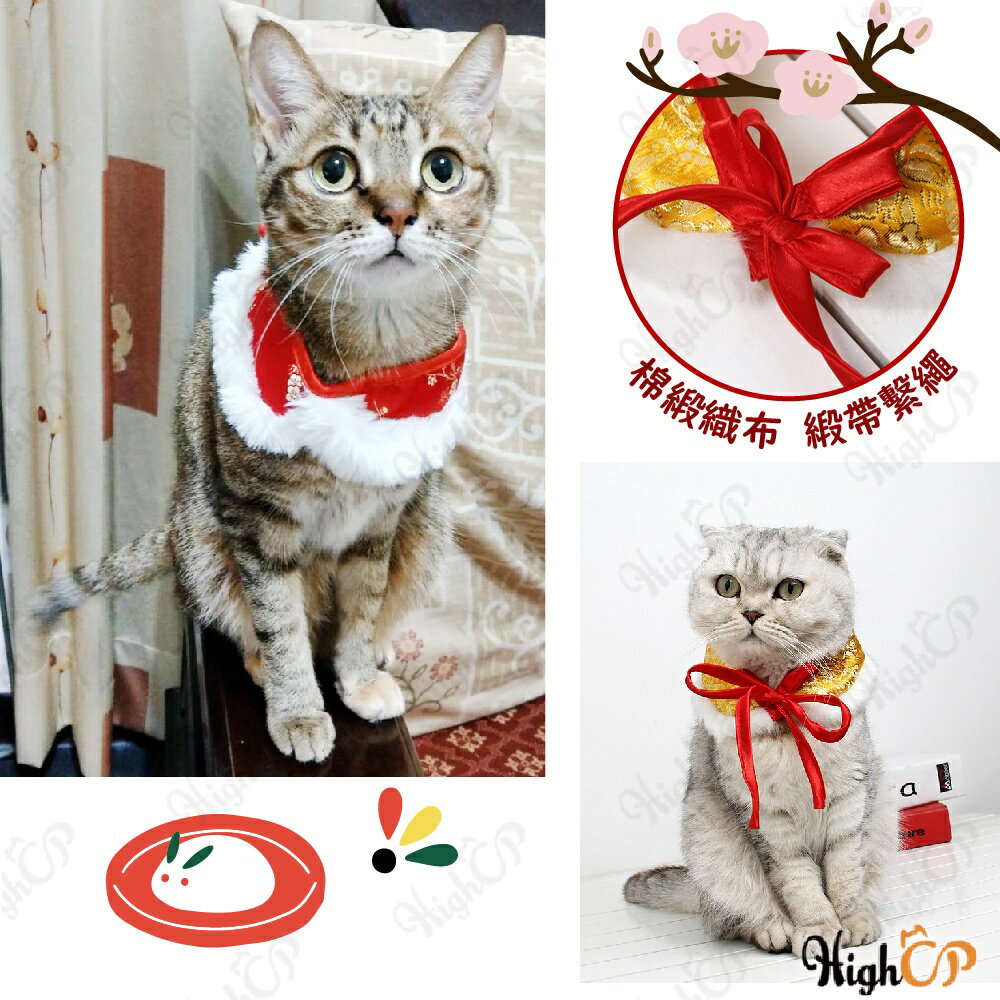 紅包造型披風 刺繡圍脖 新年寵物衣服 貓過年 貓衣服 狗衣服 狗過年 寵物新年衣 貓紅包 狗紅包【1223001】 5