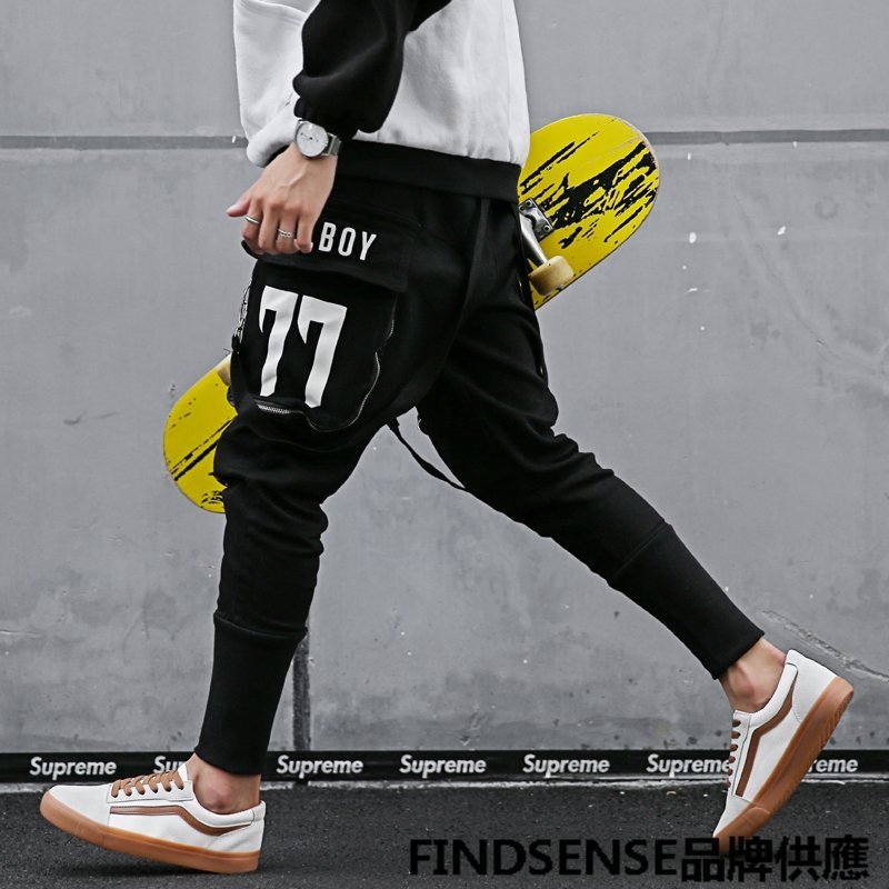 FINDSENSE品牌 秋款 新款 日本 男 高品質 個性 簡約 舒適耐磨 運動 橡膠底 板鞋 休閒鞋 潮流鞋子