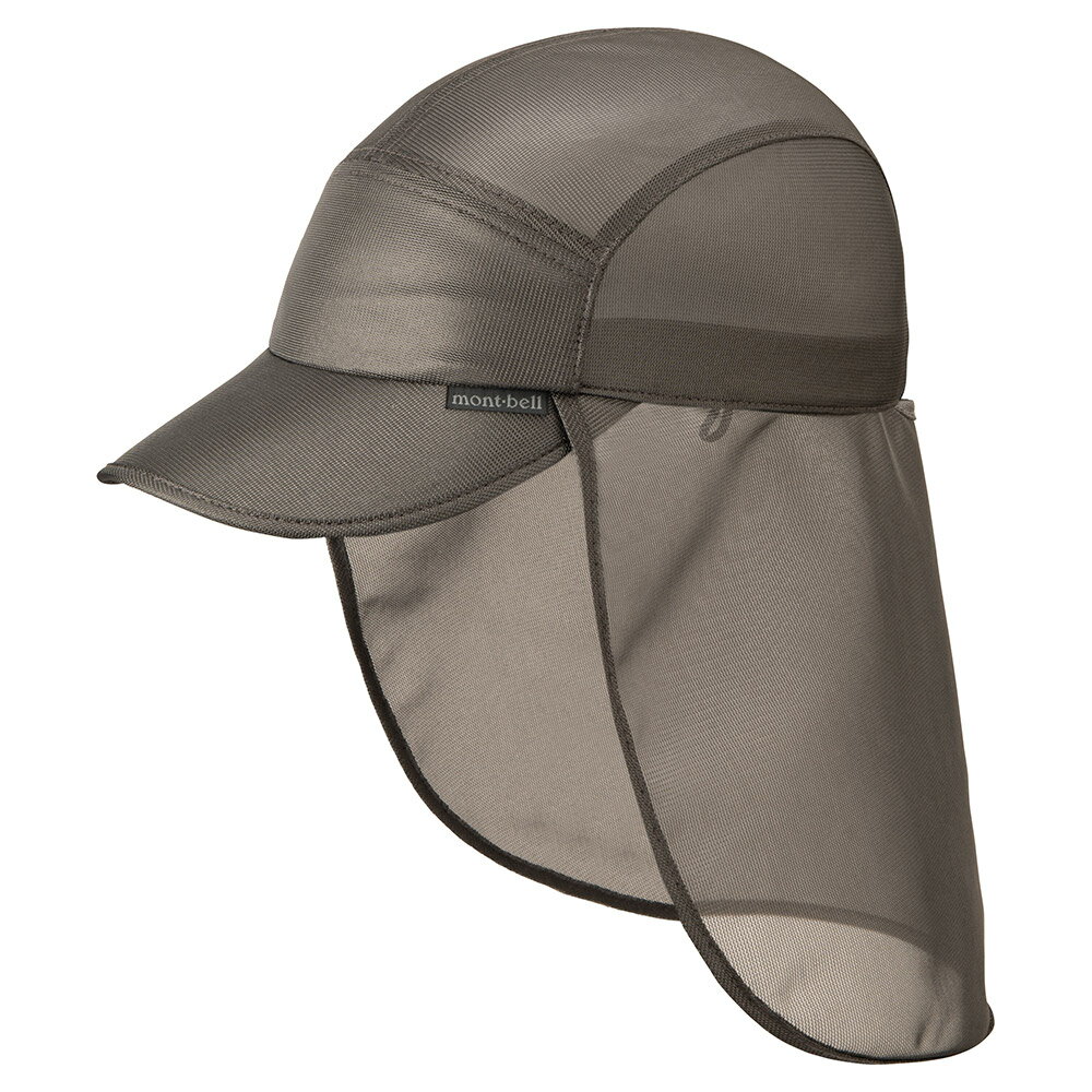 【【蘋果戶外】】mont-bell 1118789 GY 銀纖棒球帽 STAINLESS MESH CAP 防曬帽 透氣網帽 頸部遮陽