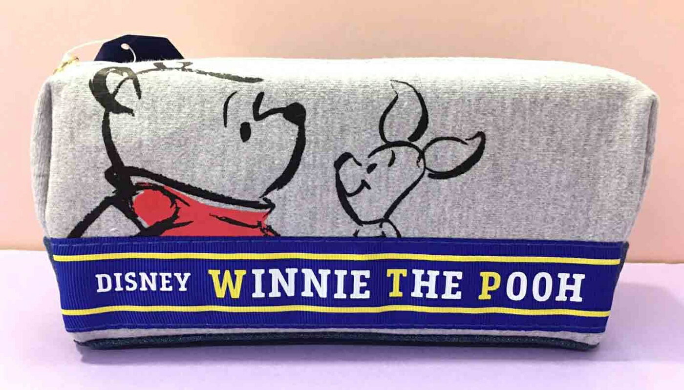 【震撼精品百貨】Winnie the Pooh 小熊維尼 筆袋 牛仔#84525 震撼日式精品百貨