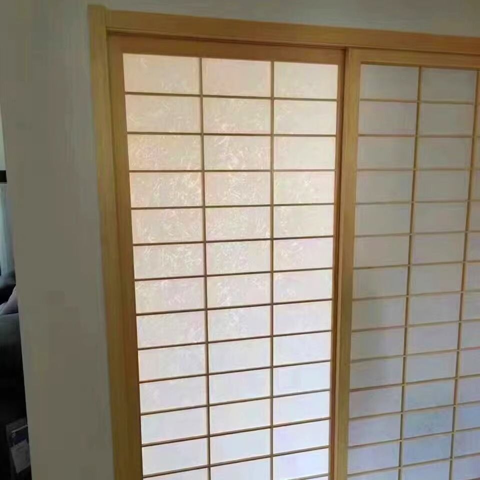 【最低價 公司貨】日式榻榻米格子門推拉門和室門窗障子門實木移門隔斷木格柵定制 2