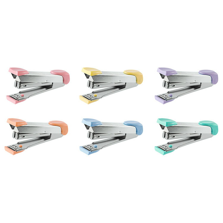 日本 MAX 美克司 粉彩色系 釘書機 訂書機 顏色隨機出貨 /台 HD-10（粉彩）