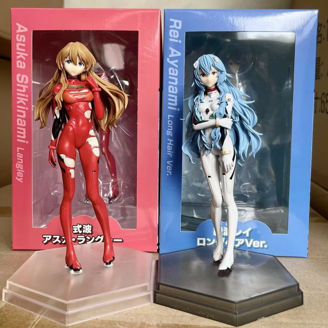 EVA 長發綾波麗明日香劇場版站姿模型動漫手辦