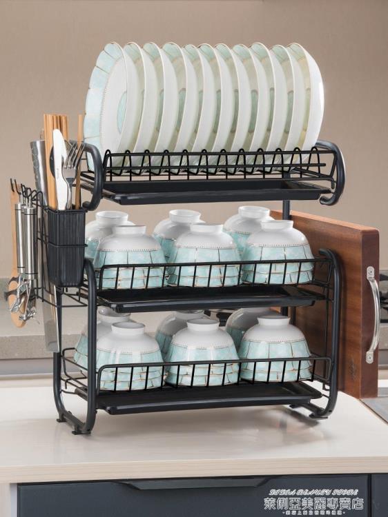 瀝水架廚房置物架碗碟碗盤收納架晾洗放碗架瀝水架碗柜碗筷放碗收納盒 全館免運