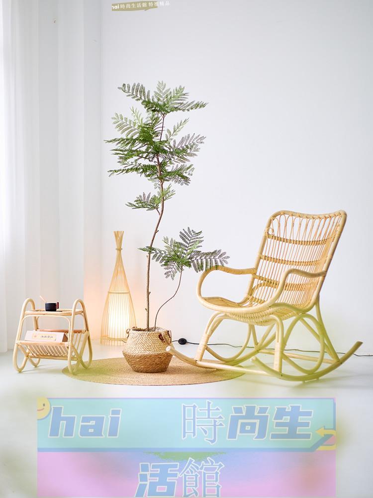 免運 可開發票 藍花楹模擬綠植高階輕奢室內客廳陽臺仿生植物裝飾大型落地盆栽樹