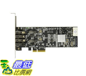 [106美國直購] 4 Port PCI Express (PCIe) SuperSpeed USB 3.0 Card Adapter w/ 2 Dedicated 5Gbps Channels PEXUSB3S42V