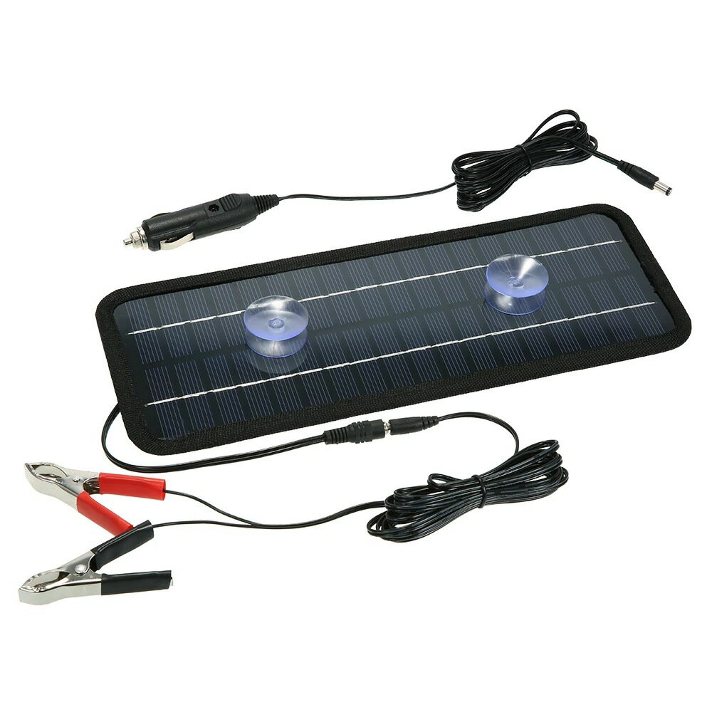 4.5W汽車12V鉛酸蓄電池太陽能充電板車載太陽能充電器「店長推薦」