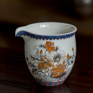 陶福氣 中式茶海陶瓷功夫茶具配件輕奢分茶器勻茶器公道杯禮盒裝