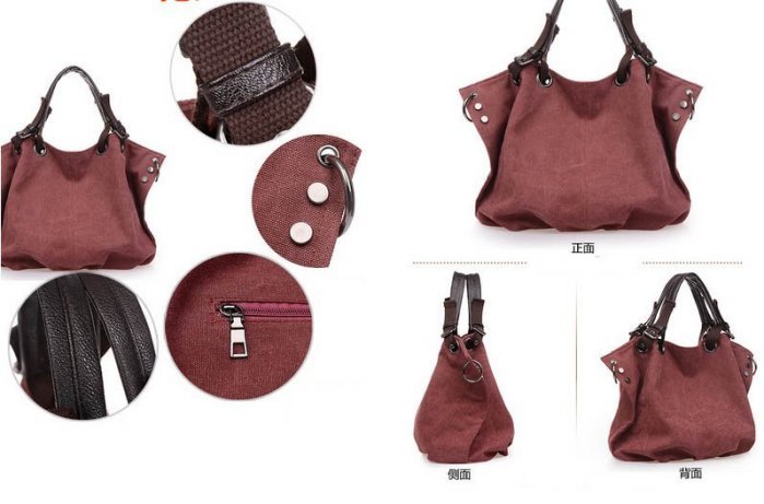 <br/><br/>  來福，H258大包包簡約清新風帆布包單肩背包斜背包通勤包手提包，售價588元<br/><br/>