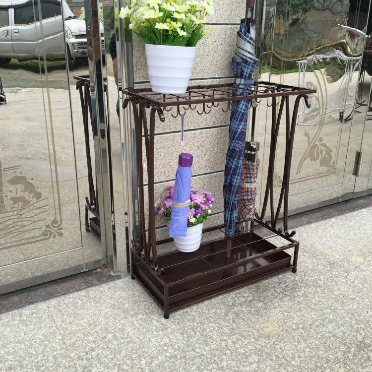 雨傘架酒店 大堂家用創意雨傘桶鐵藝雨傘收納架掛傘放摺疊傘架子