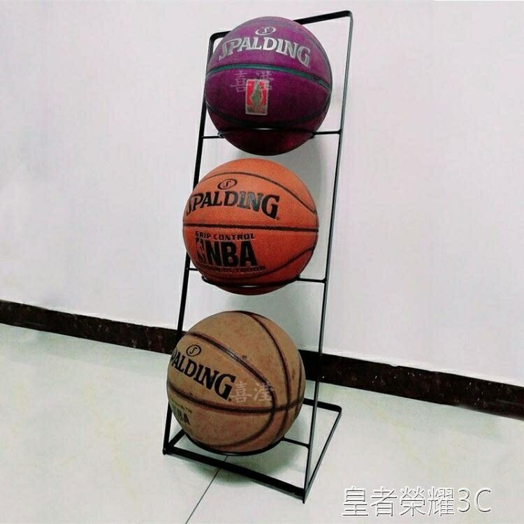☆樂天精選籃球架簡約創意鐵藝置物架收納架籃球架足球架家用室內放球架 全館免運