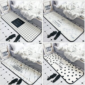 ✤宜家✤時尚創意地墊247 廚房浴室衛生間臥室床邊門廳 吸水長條防滑地毯(50*150cm)
