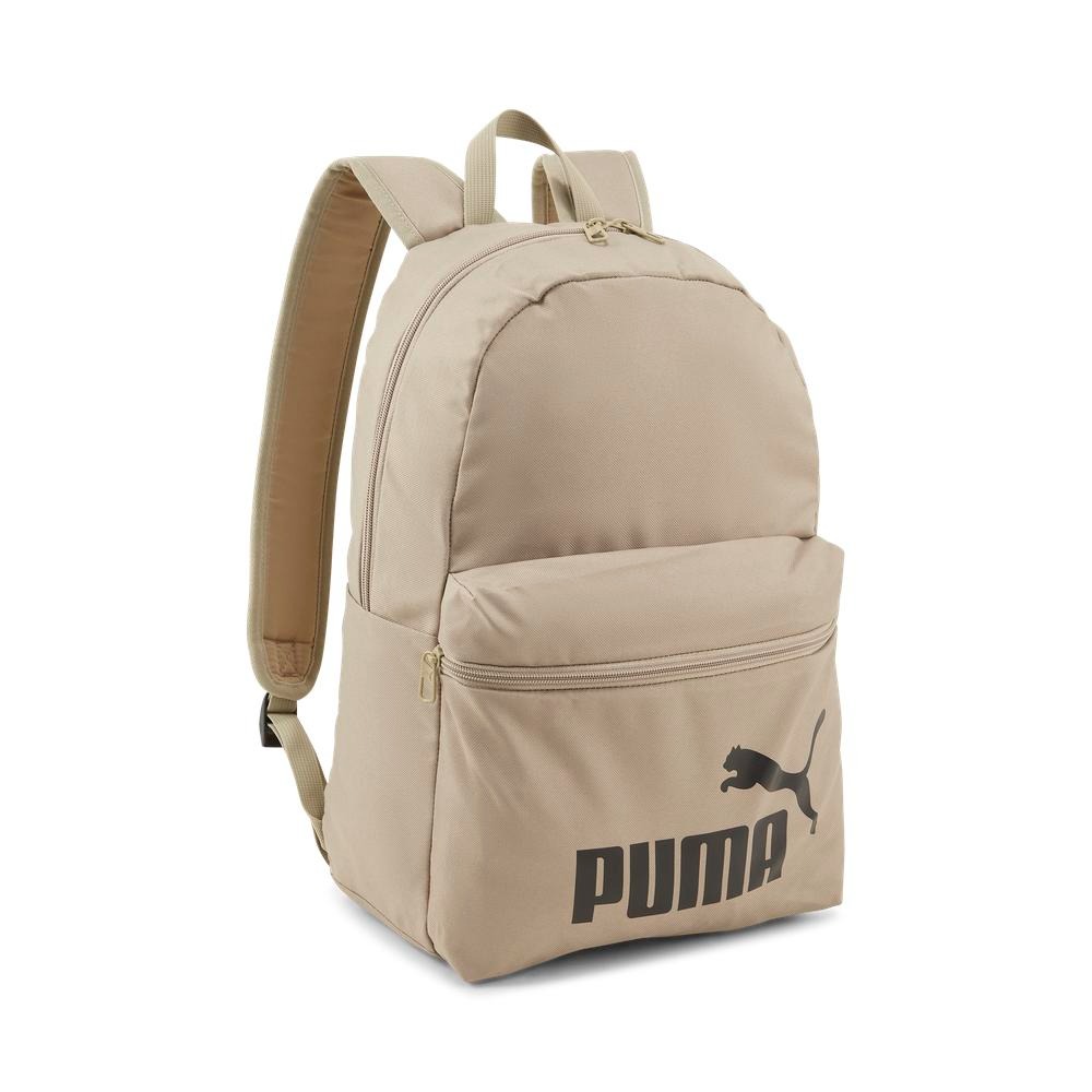 【滿千折百】PUMA 後背包 PHASE 卡其 休閒 包包 中性 男女 07994336