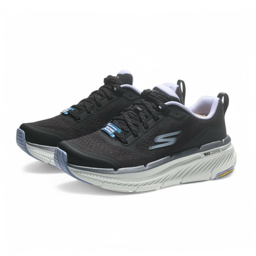【滿千折百】SKECHERS 慢跑鞋 MAX CUSHIONING 2.0 黑紫 固特異 支撐 女 129700BKLV