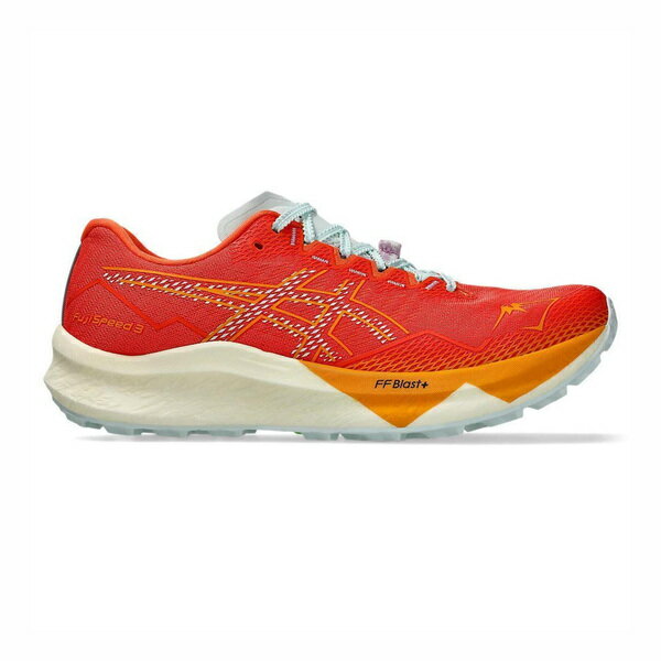 Asics Fujispeed 3 [1011B888-800] 男 越野跑鞋 碳板 戶外 彈力 支撐 緩震 橘 水藍