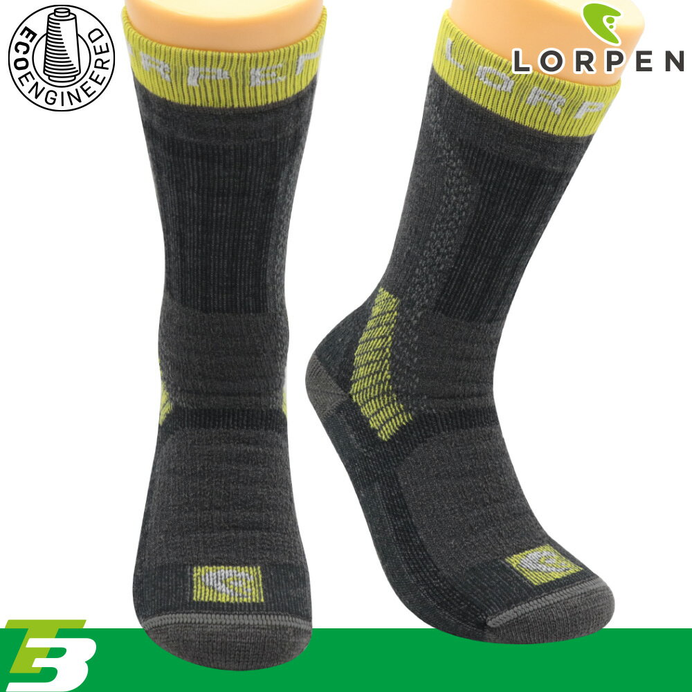 Lorpen T3 男 Primaloft 美麗諾羊毛登山襪 ECO T3HME(IV) / 城市綠洲 (襪子 羊毛襪 保暖襪 中筒襪)