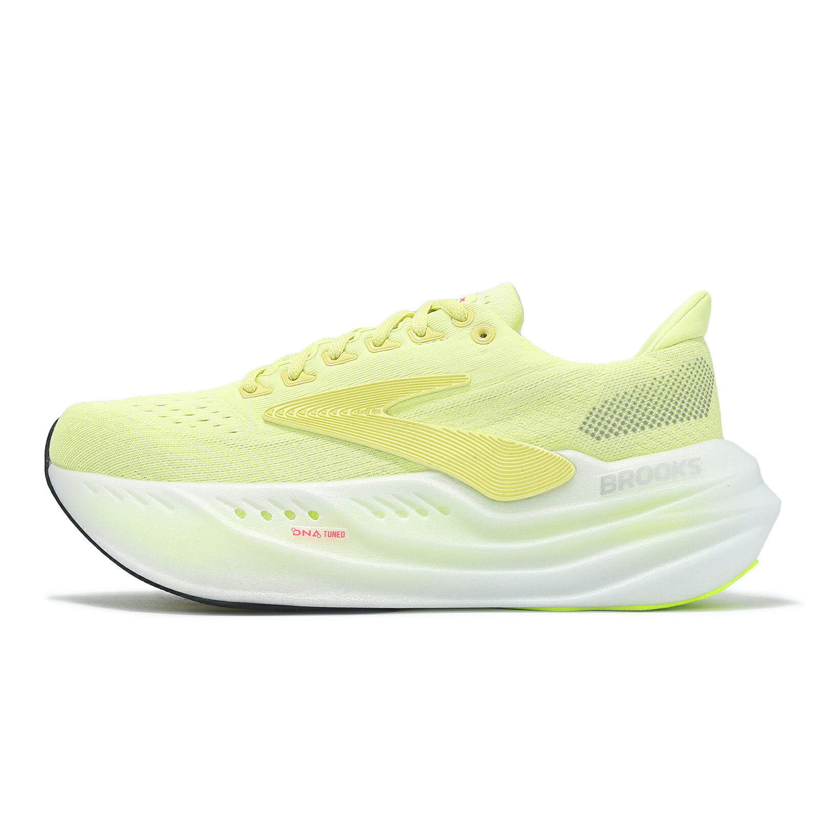 Brooks 慢跑鞋 Glycerin Max 男鞋 甘油極致系列 黃 白 厚底 緩震 氮氣中底 運動 1104471D712