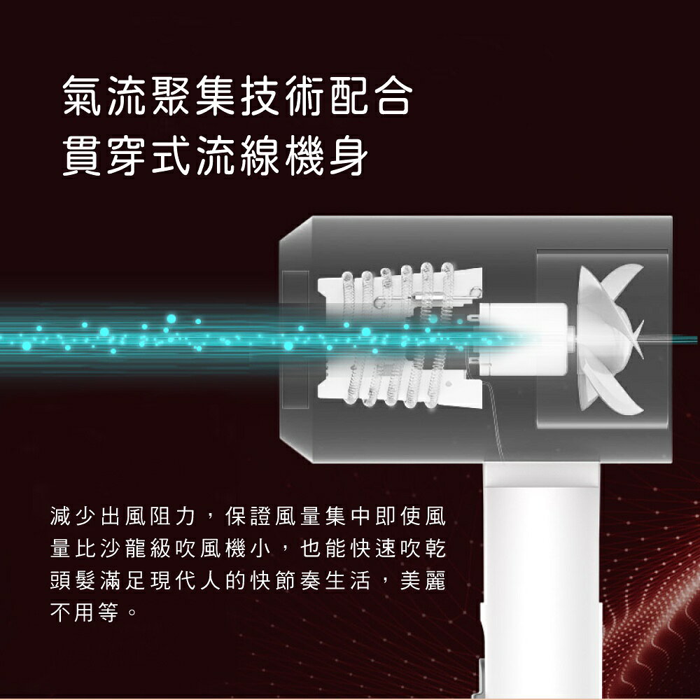 【KINYO】陶瓷 遠紅外線 負離子 吹風機 (KH-9201) 護髮 速乾 大風量 折疊 1200W  | 旅行 9