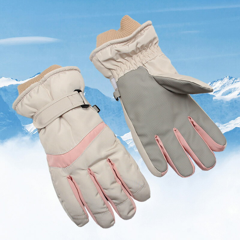 滑雪保暖手套女冬季戶外加絨加厚防水騎車防滑觸屏防風防寒男情侶