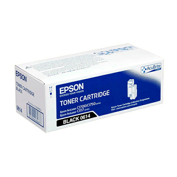 EPSON S050614 原廠黑色碳粉匣 適用 C1700/C1750N/C1750W/CX17NF
