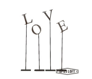 【純真年代OPUS LOFT】復古工業風 立式LOVE精工裝飾字體組/擺飾/裝飾/家居/家飾 ~MVIND-550~