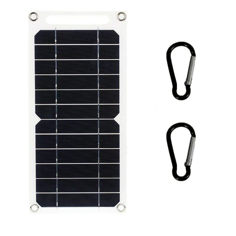 太陽能板新款電池充電器USB輸出裝置移動電源6W太陽能折疊包【博野五金】