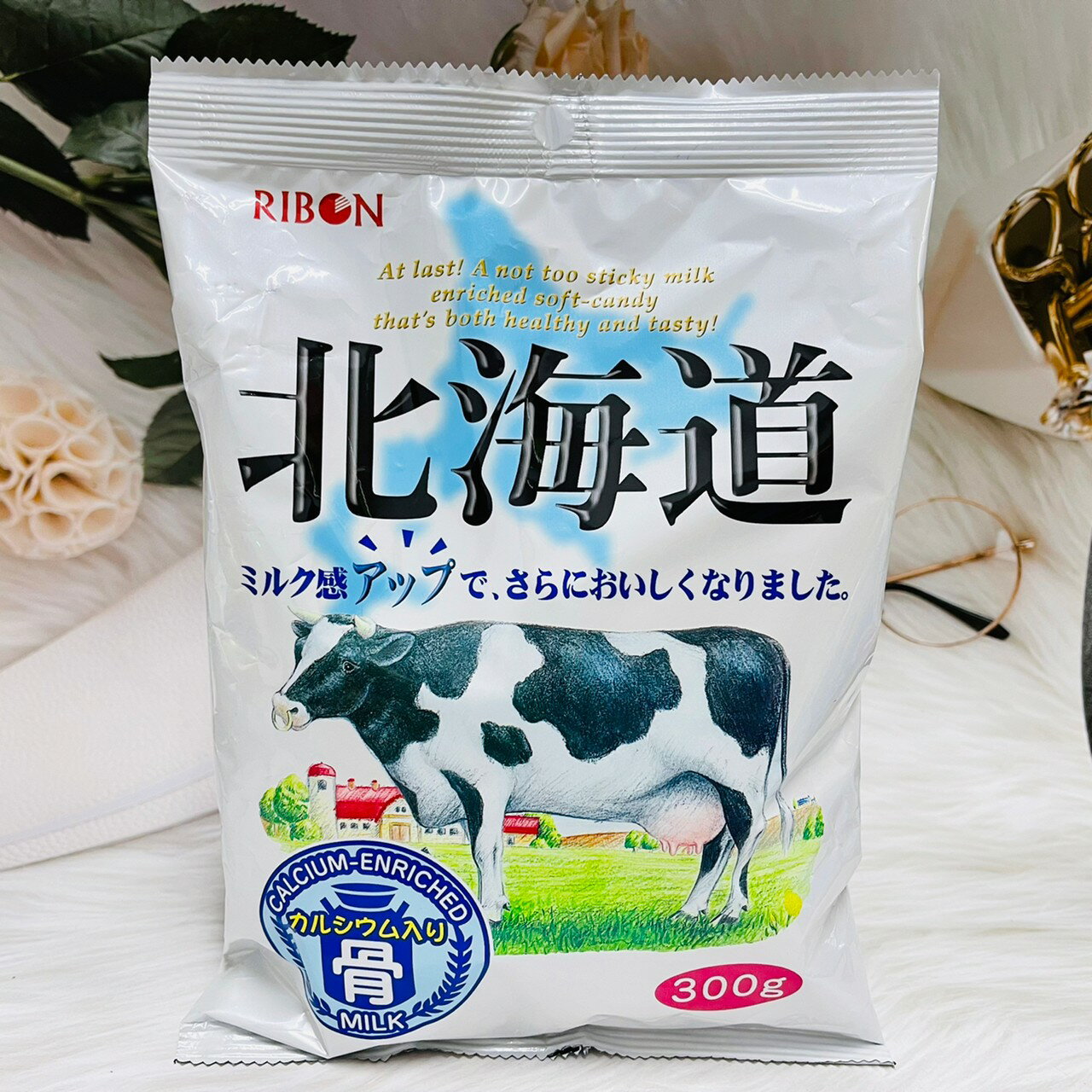 日本 Ribon 立夢 北海道牛奶糖 300g 大包裝｜全店$199免運