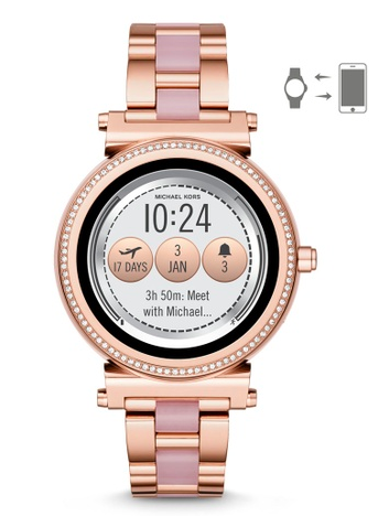 美國正品 MICHAEL KORS Sofie Smartwatch MKT5041  玫瑰金觸控螢幕智能手錶