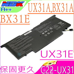 ASUS C22-UX31 電池 適用 華碩 ZenBook UX31，BX31，UX31A，UX31E，BX31A，BX31E