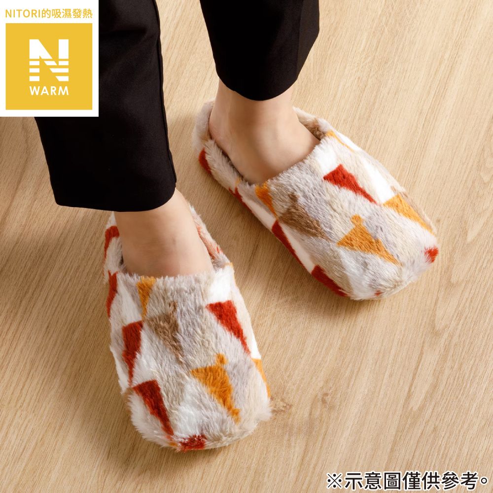 吸濕發熱 拖鞋 N WARM TR2501 RE M NITORI宜得利家居