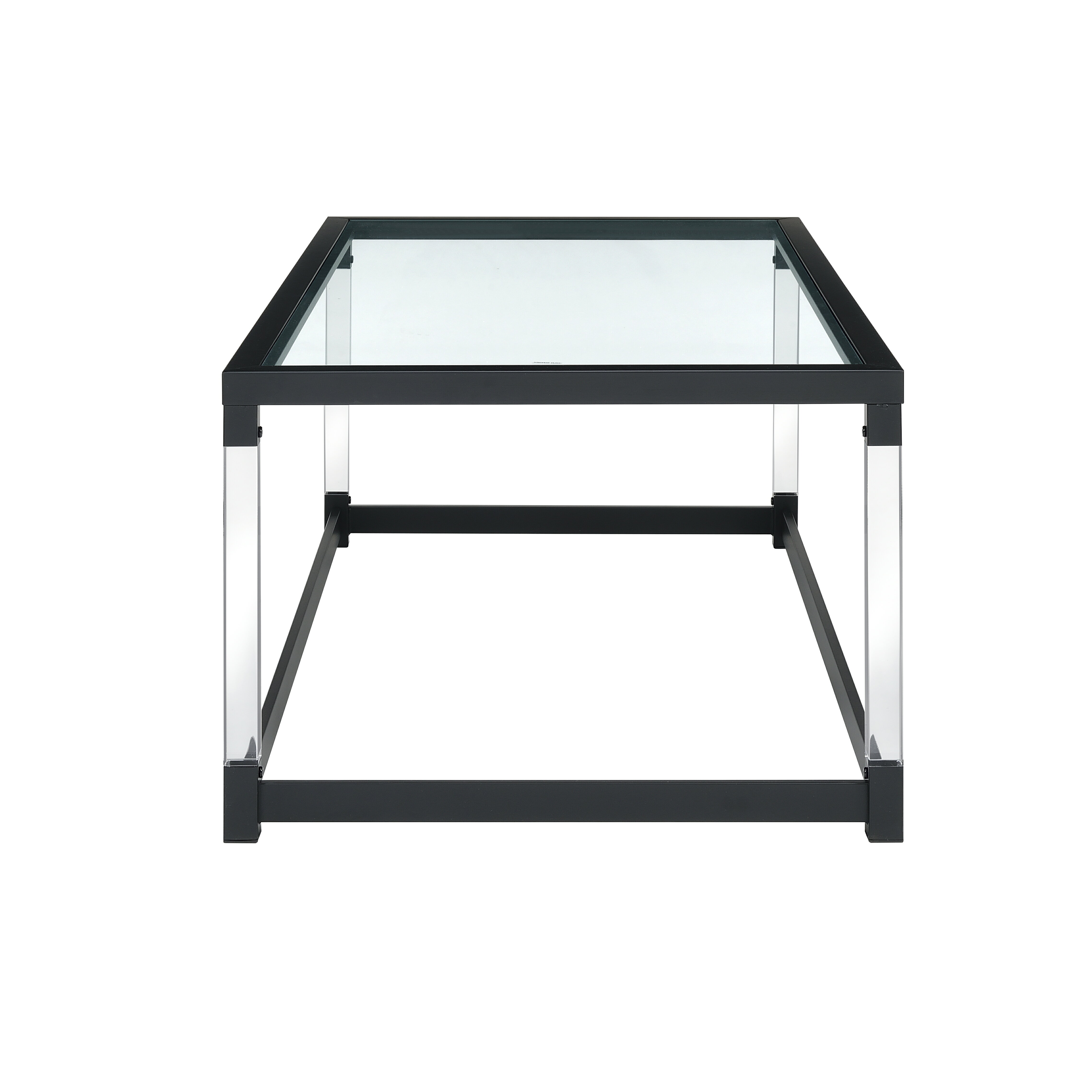 金屬家具/洋風/強化玻璃/壓克力/咖啡桌/茶几桌(長60.9cm x寬60.9cmx高61.0cm)