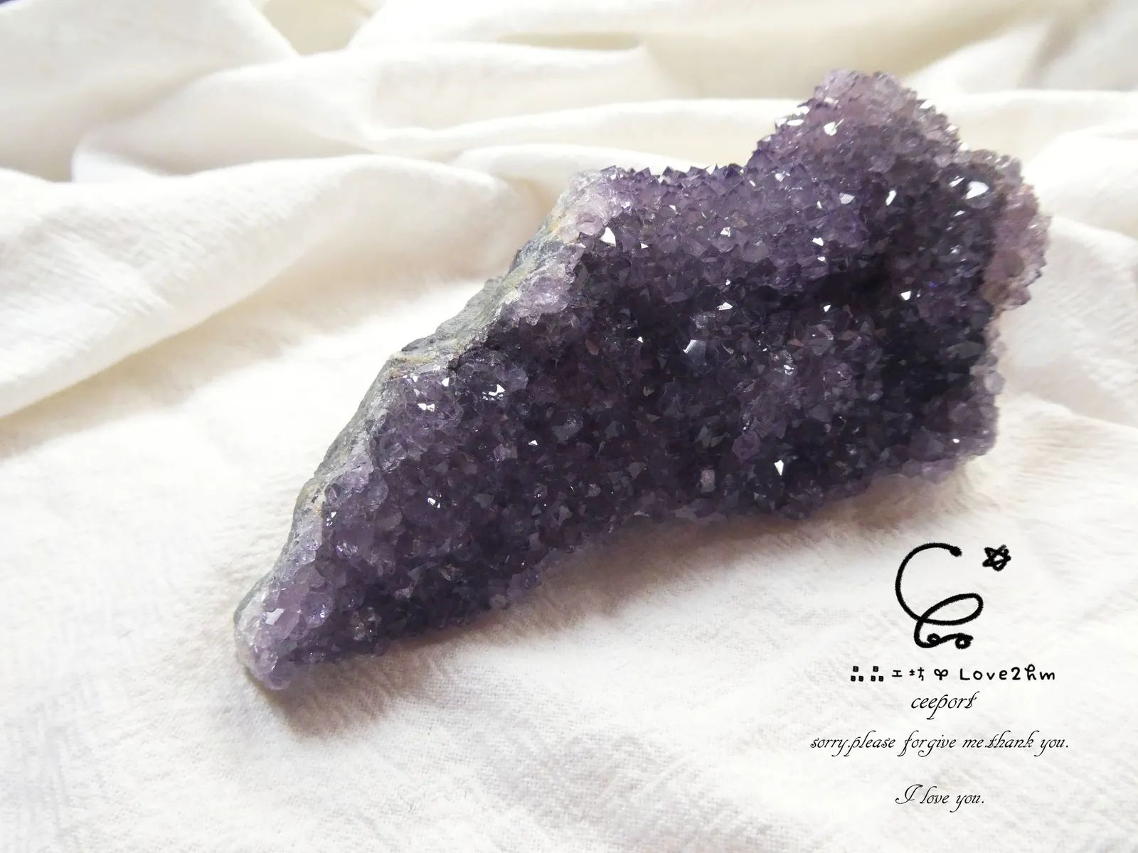 紫晶簇 水晶飾品 晶晶工坊-love2hm 35192