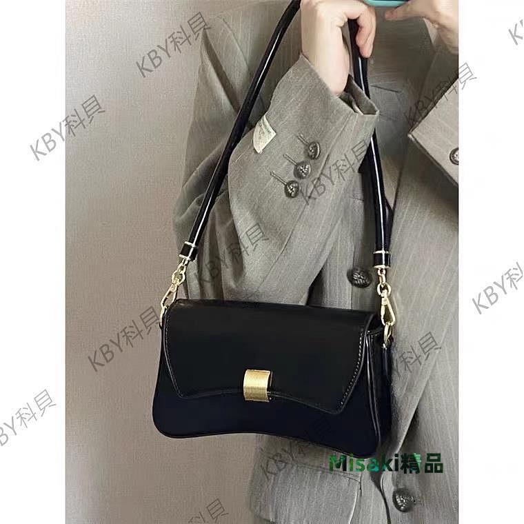 包包女2024新款時尚通勤包百搭單肩斜挎包高級感法棍包爆款腋下包35605 Misaki精品