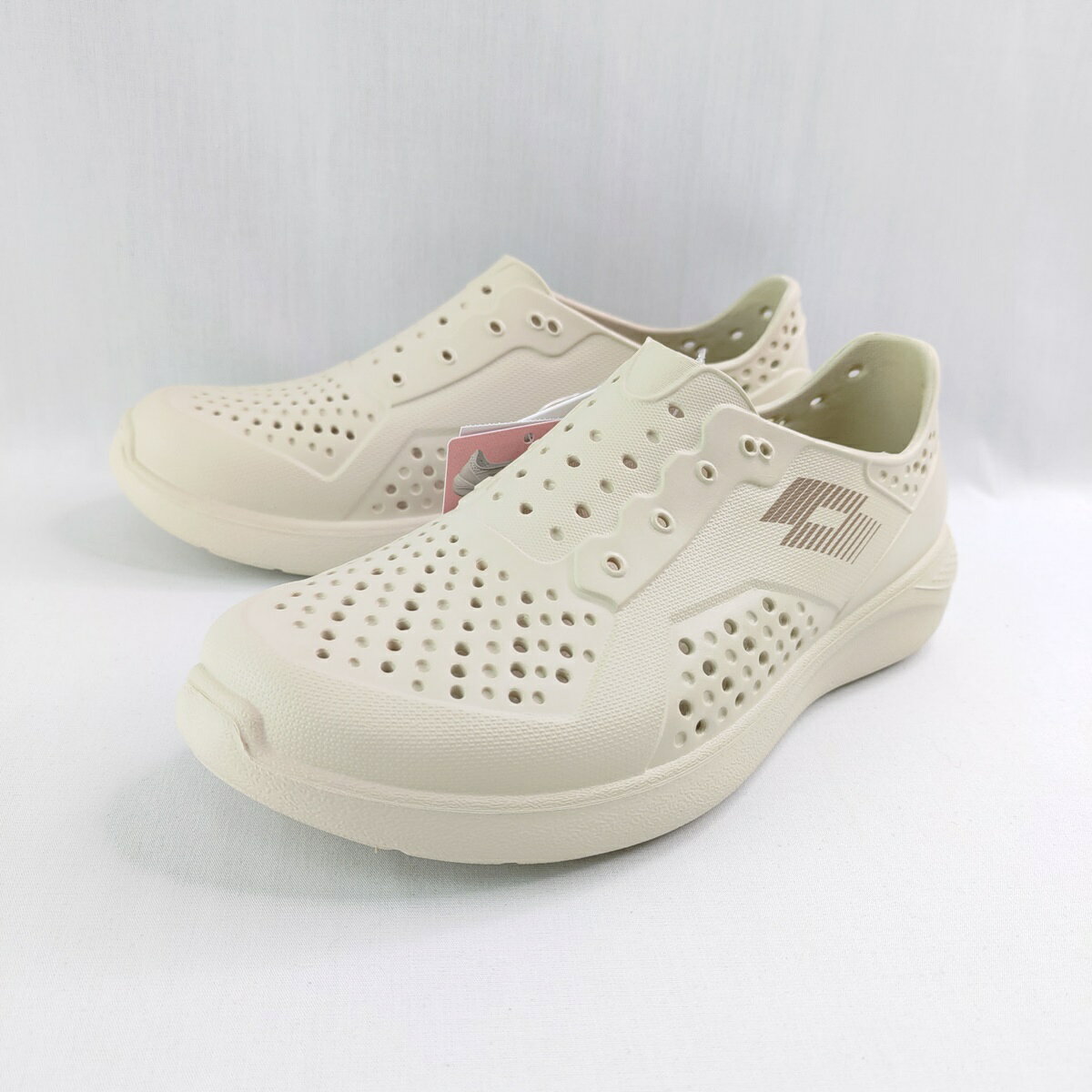LOTTO LT5AWS9931 女款 洞洞鞋 涼鞋 ROVER 晴雨穿搭休閒鞋 奶茶【iSport愛運動】