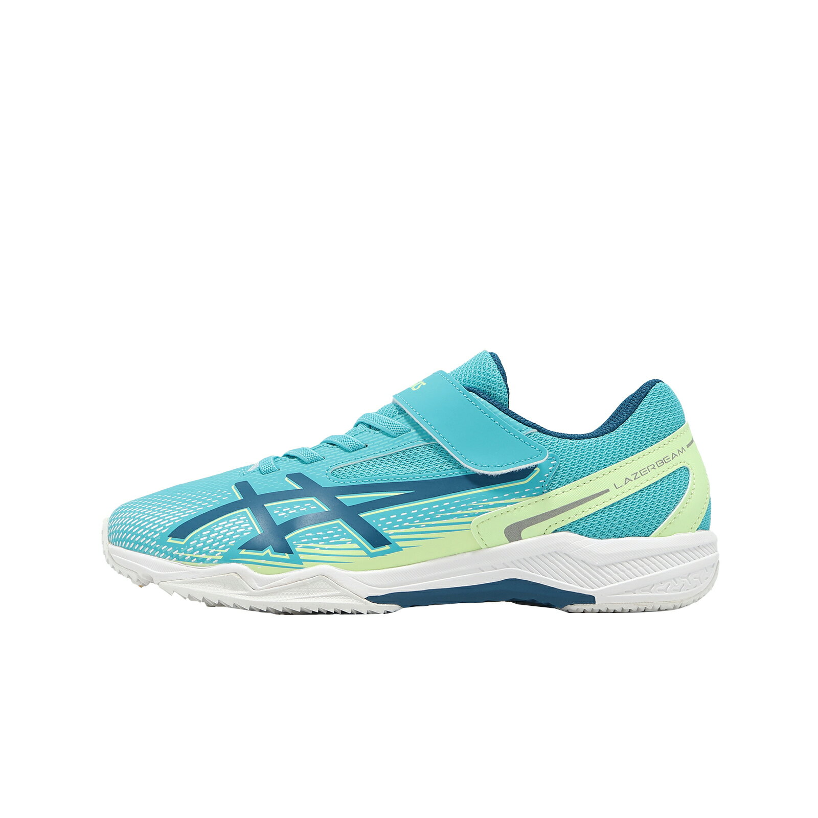 Asics 亞瑟士 慢跑鞋 Lazerbeam SL-MG 寬楦 大童 女鞋 藍 短跑 魔鬼氈 1154A232400