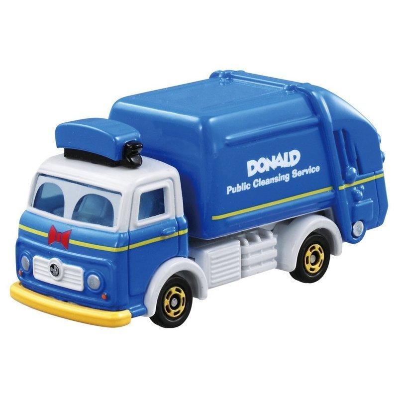 大賀屋 日貨 5 唐老鴨 垃圾車 多美汽車 Tomica 多美 小汽車 合金車 玩具車 迪士尼 正版 L00011136