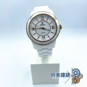 ◆明美鐘錶眼鏡◆MIRRO米羅/6959GM-VX42E2/典雅藍寶石水晶玻璃白色陶瓷手錶