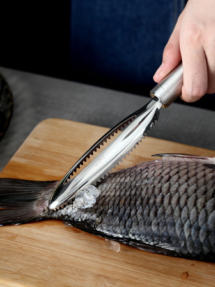 家用魚鱗刨刮鱗器 304不銹鋼刮魚鱗廚房去魚鱗神器刷子打鱗器工具
