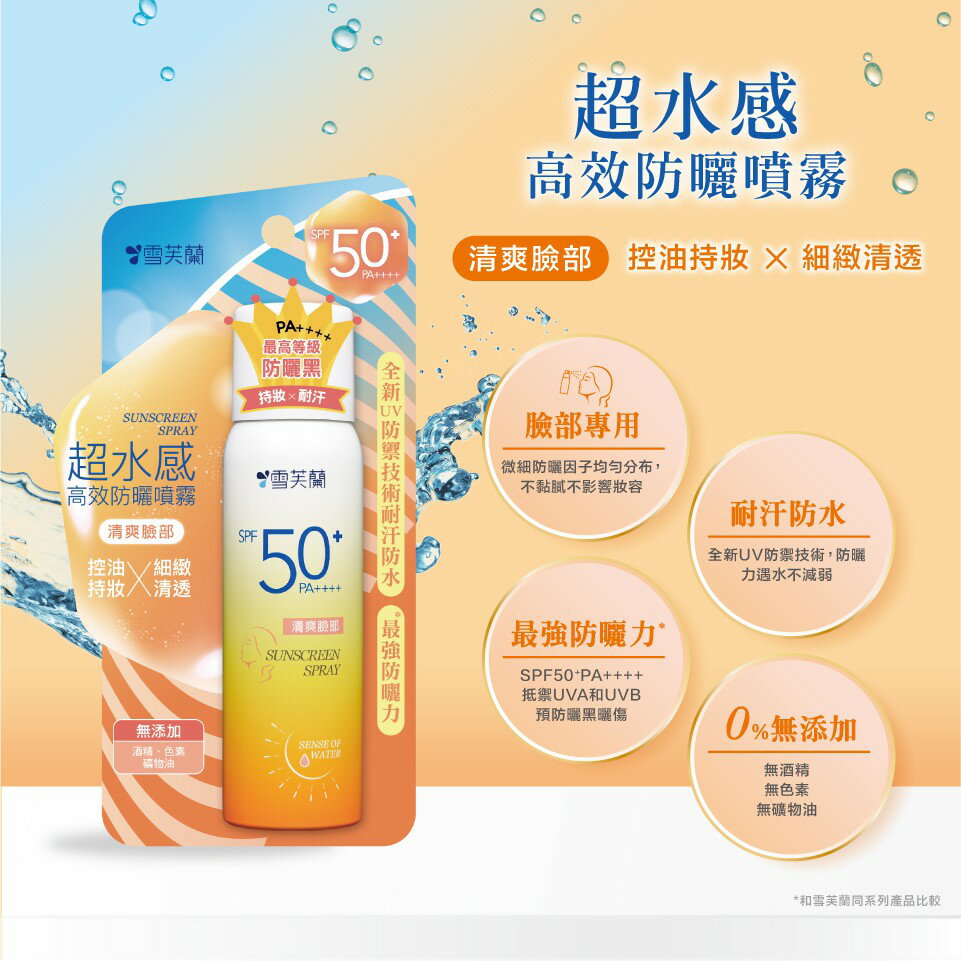 【雪芙蘭】超水感高效防曬噴霧系列50g 官方旗艦店 6