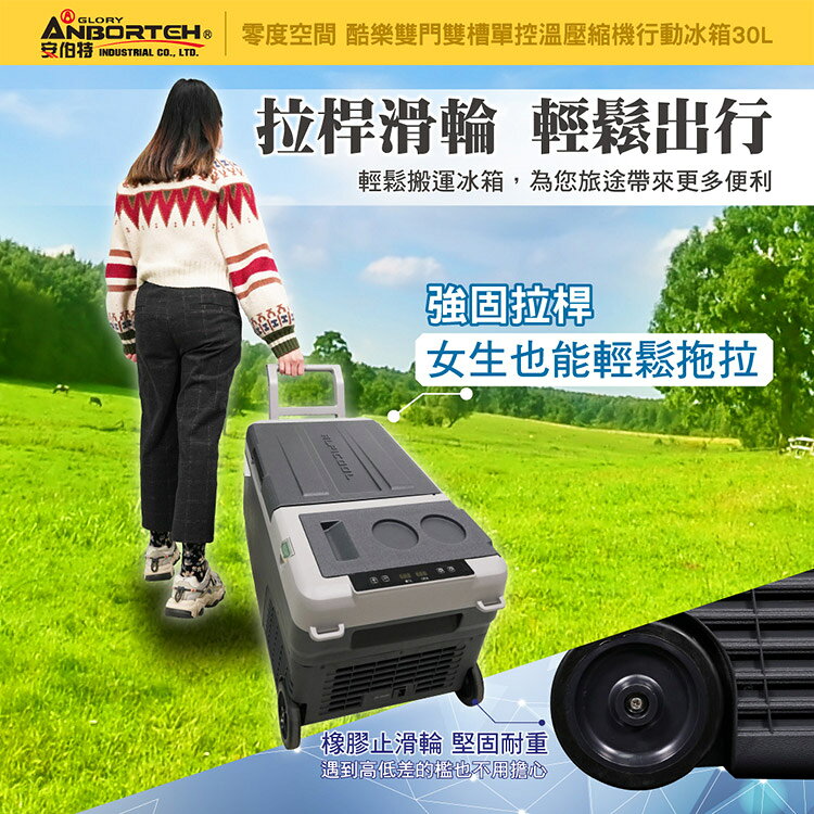 【安伯特】酷樂單控溫壓縮機行動冰箱30L (二年保固) 露營冰箱 移動冰箱 車用冰箱 7