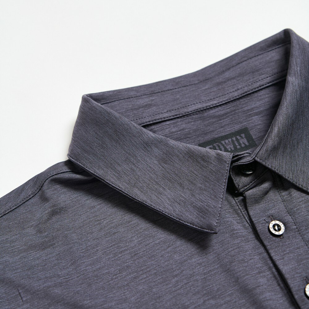 EDWIN 男款 涼爽系列 印花短袖POLO衫 (黑灰色) 3