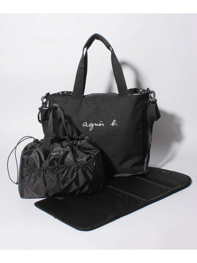 81折】 GF50 E TOTE リバーシブル2wayエトワールマザーズバッグagnes b