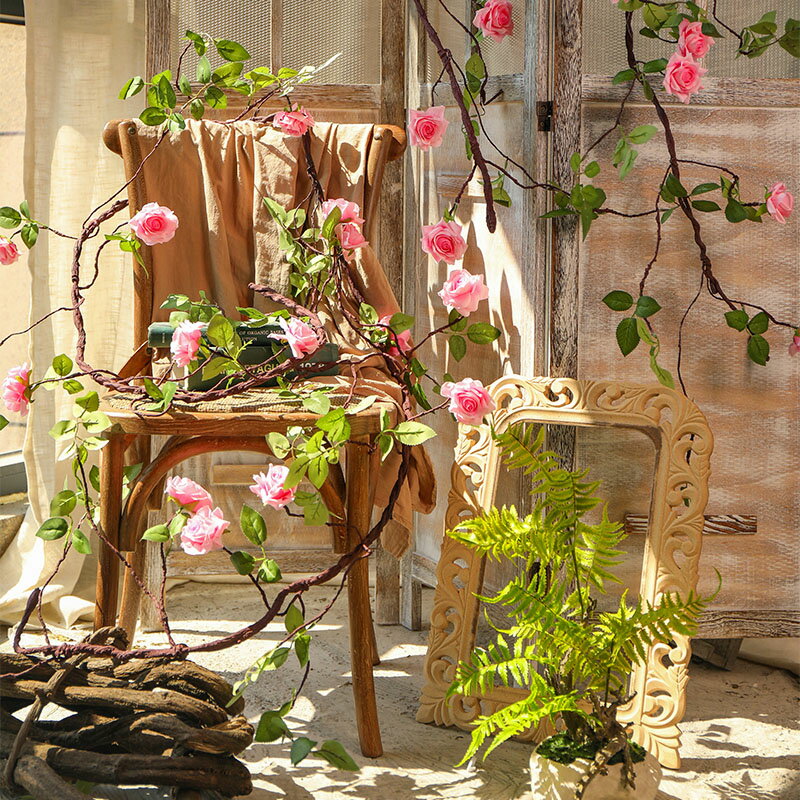 幼兒園森系掛件植物仿真花墻壁綠植田園風裝飾創意室內家居客廳