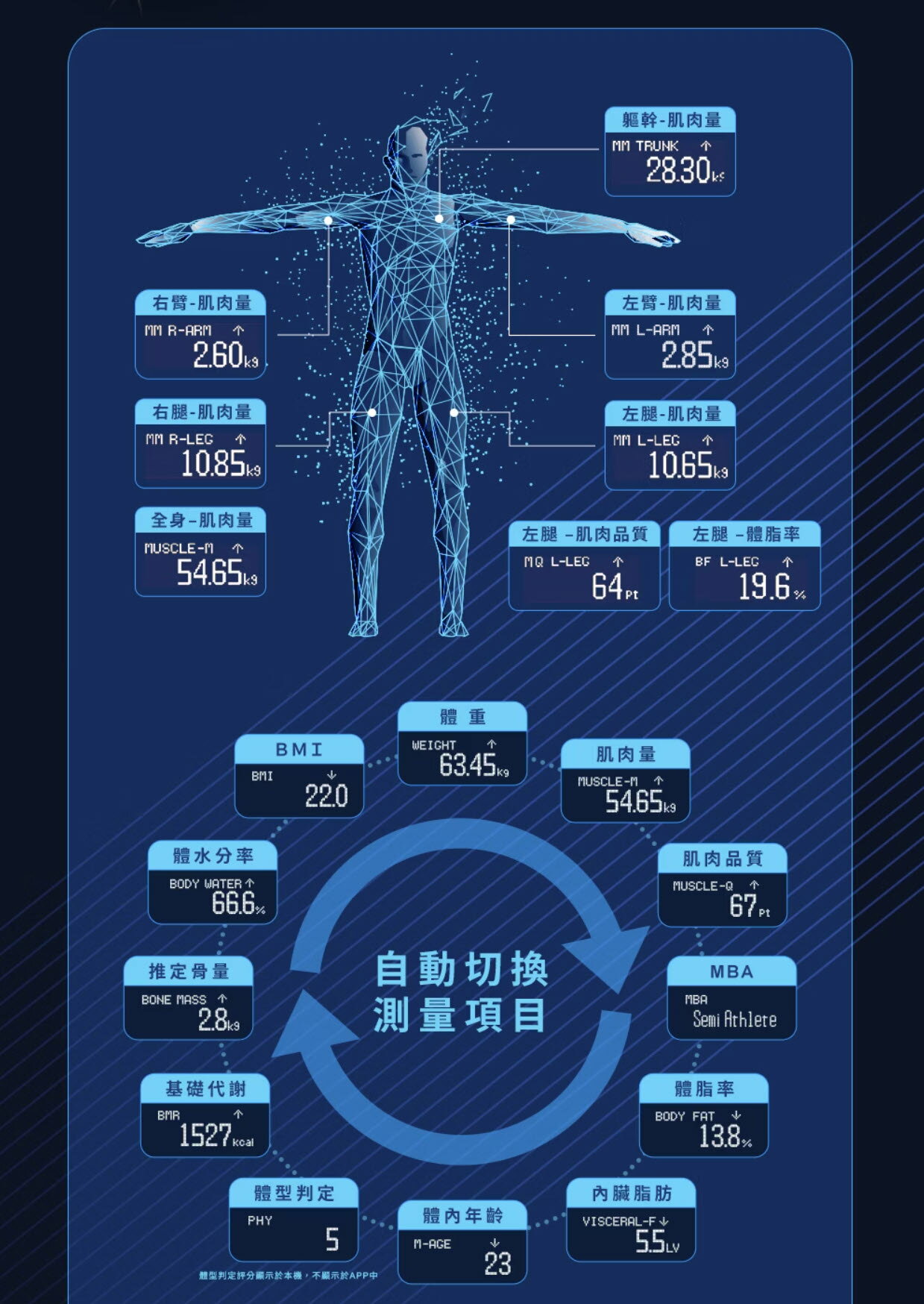 【日本製高階體脂計545】TANITA十二合一藍牙八點式 體組成計RD-545 日製 4